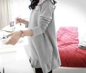 Fashion online wholesale new winter 100 cotton long sleeve breathable elegant new trend maternity clothing
