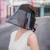 Fashion PVC Sunscreen Visor Hats Uv-protection Visor Cap
