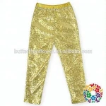 Fashion Shiny Sequins Cotton Baby Children's Leggings Pants