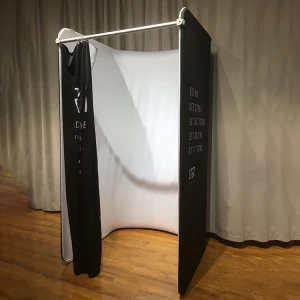 fashion shop custom foldable trade show display portable changing fitting room