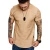 Import Fashion Solid Color Stylish T Shirt Men Cotton Gym Wear Short Sleeve White Mens T-shirts from China