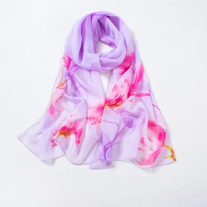 Fashion ultra-thin changeable shawl beach scarf printing head scarf silk,scarf with silk