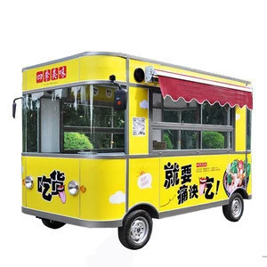 Fastfood making custom-made electric mobile food car snack machine