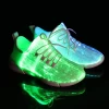 Fiber Optic LED Shoes Light Up  shoes for Women strip dance  Flashing Luminous Trainers for Festivals