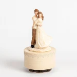 Figurine Animal Statue Ornaments Resin Limitation Wood Lovers Music Box Home Decoration Crafts Adornment Valentine S Day Gift
