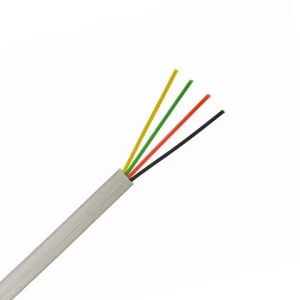 Flat Telephone Cable 30AWG 4 Cores Conductor Flat Telephone Wire
