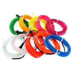 Flexible Neon EL Wire Rope Light Tape LED Light for Cars Decoration