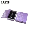Forte Paper Custom Printed Bangle Bracelet Pendant Necklace Earrings Ring Jewellery Boxes Jewelry Packaging Box with Logo