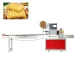 Foshan Automatic Pillow Plastic Bag Butter / Cheese/ Pancakes / Donuts Packing Machine
