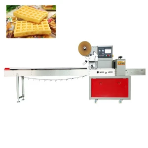Foshan Automatic Pillow Plastic Bag Butter / Cheese/ Pancakes / Donuts Packing Machine