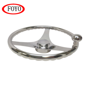 Foyo Brand Marine Hardware 15-1/2&#39;&#39; Boat Sport Steering Wheel for Yacht and Sailboat and Kayak
