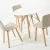 Import french style simple charles dining room table set with plastic chairs on sale from China