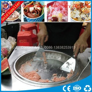 fried ice cream roller maker with 9 stroage tank