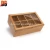 Import FSC certificated wooden bamboo tea box for gifts from China