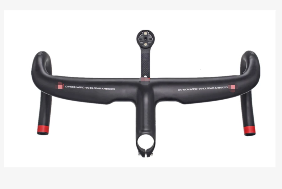 Full Carbon Fiber Integrated Road Bicycle Handlebar Bike Handle Bent bars with stem 400/420/440mm
