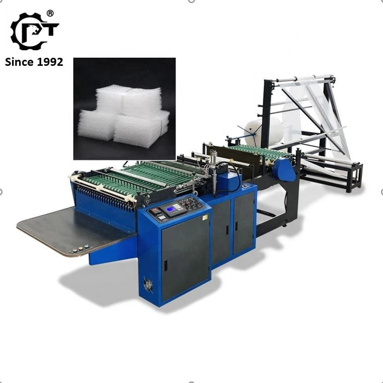 Fully automatic 600mm two side sealing air bubble wrap sheet film roll bag making machine