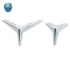 Furniture Parts Modern chrome coffee used dining table cross table Sofa Legs