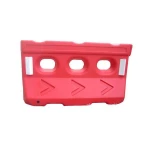 G090902 Building Site Construction Fence Safety Barricades Road Work Control Traffic Water Filled Road Barriers