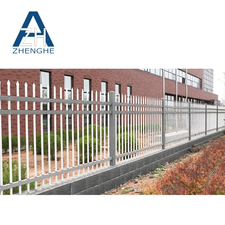 garden aluminum slat fence assembly fence system with square tube
