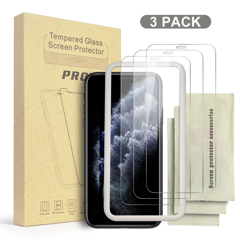 GEL film for Iphone SE Tempered glass 9H 2.5D film 3 in 1 pack For Iphone 11 screen protector
