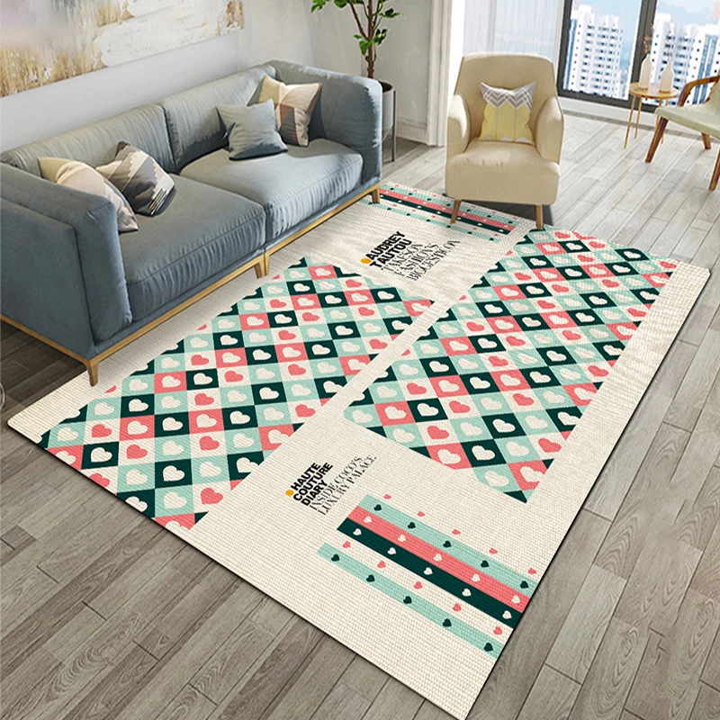 Geometric Area Rugs Modern Living Room Rug Runner Large Bedroom Carpets Doormats Washable Carpet