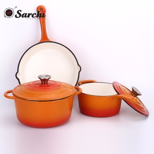 Cast Iron Cooking Pot and Pan Sets Cooking Ware Set Parini Cookware - China  Cookware Set and Cookware price