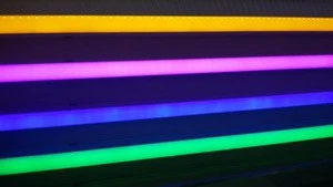 Global Sourcing Festival Colorful T8 RED led glass tube lights 18w RGB TUBE