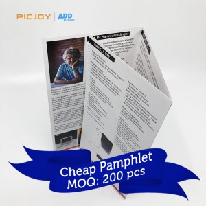 Good Folded Leaflet flyer Promotion printable pamphlet trifold brochure printing service shanghai