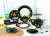 Import good selling chic colorful simple porcelain cheap dinner plate dinner set with flower design from China