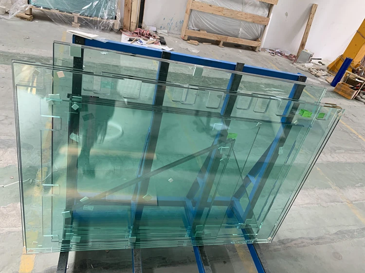 Guangdong  6mm 8mm 10mm 12mm thick no frame clear toughened glass price per square meter of tempered building glass in bulk
