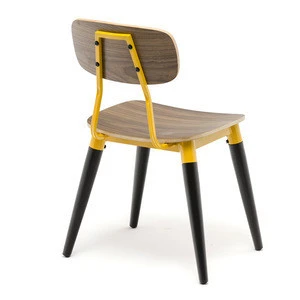 Guangzhou Industrial Cafe Restaurant Dining Chair in metal wood