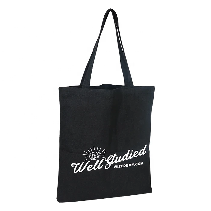 Guangzhou Supplier OEM Tote Canvas Cotton Fabric Bag With Logo