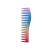 Import Hair salon oil hair brush electroplating rainbow gradient comb wide tooth hair brush tool comb from China