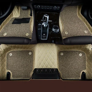 Hand Craft Car Floor Mat Hight Quality Material Pu Leather Car Mat For Bmw