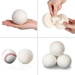 Hand felted wool laundry ball-Natural organic New Zealand wool laundry dryer helper ball 60 gram custom color 100 load wool ball