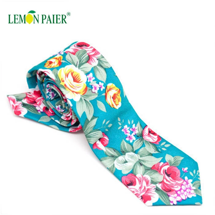 Hand Made High End Floral Italian Silk Neck Ties For Men