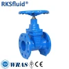 Hand Operated Casting Iron Soft Seal 4 6 Inch Pn10 Water Gate Valve
