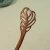 Import Handmade Curved Rose wood hair bun hair fork wholesale from China