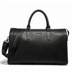 Hautton High Quality Top Leather Large Capacity Tote Bag Leather Weekend Business Travel bag For Man