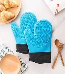 heat resistant bbq kitchen silicon hand gloves oven mitt for kitchen