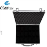 Heavy duty 18pcs aluminum OEM divers watch carrying boxes cases