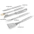 Import Heavy Duty BBQ Grilling Tools Set. Grilling Tools Set 4-Piece Stainless Steel Barbecue Accessories,Outdoor BBQ Cooking Utensils from China
