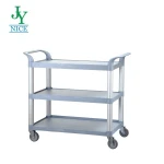 Heavy Duty Rolling Warehouse Platform Cart with wheels cargo moving hand trolleys workshop plastic Tool Wheelbarrow