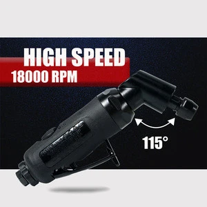 Heavy Duty Variable Speed Control 1/4&quot; Air Angle Die Grinder 115 degree Taiwan Made Abrasive Tool