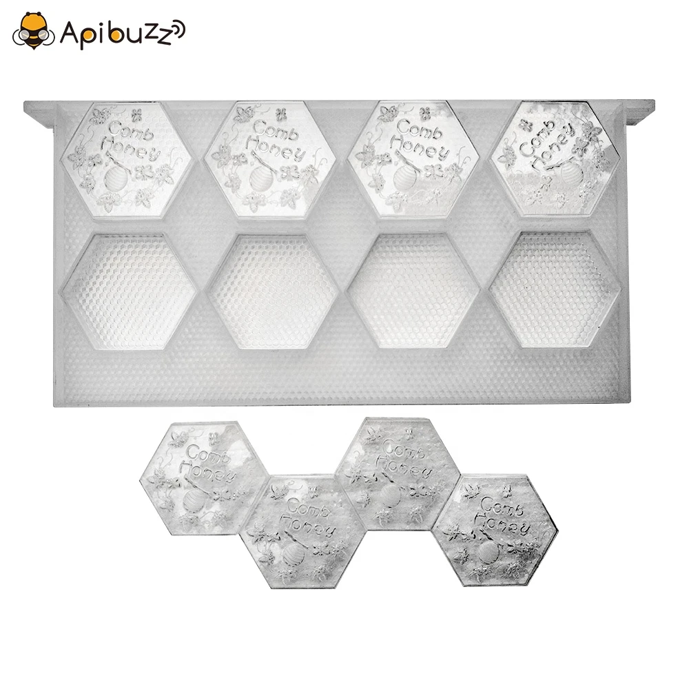 Hexagon Shaped Plastic Comb Honey Beehive Frames and Cassettes Set Honeycomb Box Beekeeping Equipment Beehive Supplies