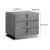 Import High End PU Upholstery Bedside Table Grey Night Stand from China
