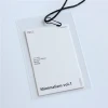 High grade hangtags custom clothing hang tag with OPP pouch