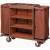 Import High Grade Hotel Room Wooden Cleaning Service Linen Cart Room Attendant Trolley from China