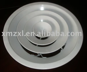 High quality aluminum round air ceiling circle diffuser for HVAC systems