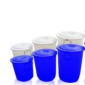 High quality China factory cheap 500ml/1000ml 1L plastic bucket with handle and lid for food grade forice cream/yogurt/popcorn